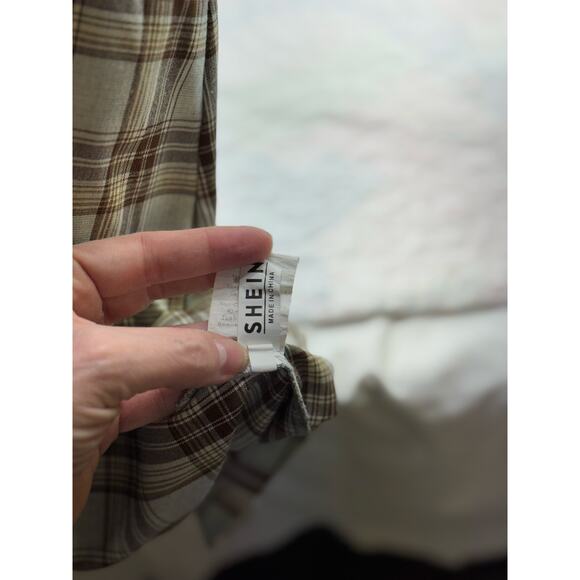 SHEIN Plaid Jumper - Women's 2X - Adjustable Straps, Cute Buttons - Picture 8 of 10